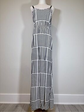 Twist & Tango Striped Silk Blend Maxi Dress Size Extra Small